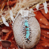 Statement Pendant in Kingman Turquoise