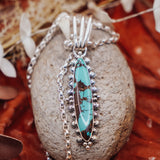 Statement Pendant in Kingman Turquoise