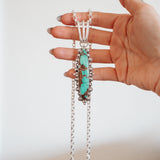 Statement Pendant in Kingman Turquoise