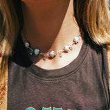 Choker in Sterling Opal