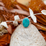 Whitewater Turquoise Ring (Size 9.75)