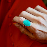 Whitewater Turquoise Ring (Size 9.75)