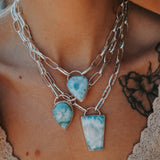 Larimar Chain Necklace