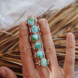 Ellipsis Ring in Sonoran Mountain Turquoise Size 8