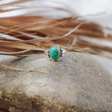 Ellipsis Ring in Sonoran Mountain Turquoise Size 8