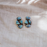 Cluster Studs in Golden Hills Turquoise