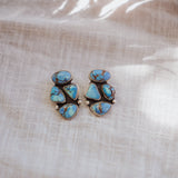 Cluster Studs in Golden Hills Turquoise