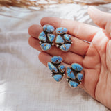 Cluster Studs in Golden Hills Turquoise