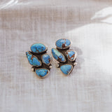 Cluster Studs in Golden Hills Turquoise