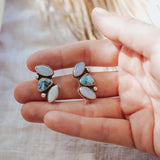 Ear Crawlers in Golden Hills Turquoise & Sterling Opal