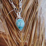 Larimar Chain Necklace