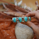 Statement Cuff in Nacozari & Lone Mtn Turquoise