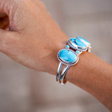 Statement Cuff in Nacozari & Lone Mtn Turquoise