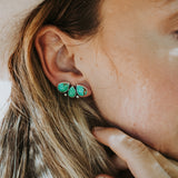 Ear Crawlers in Kingman Turquoise