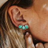 Ear Crawlers in Kingman Turquoise