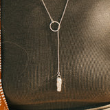 Dainty Lariat in Pearl