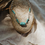 Anklet in Whitewater Turquoise w/ Blue Ridge Beads