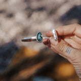 The Canyon Wrap Cuff in Pearl & Kyanite