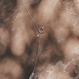 Dainty Lariat in Pearl