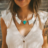 The Desert Wings Collar in Kingman Turquoise