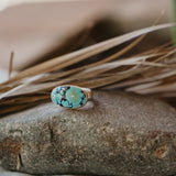 Horizontal Ring in Hubei Turquoise (Size 8)