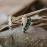 Statement Cuff in White Buffalo & Tyrone Turquoise