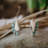 Statement Cuff in White Buffalo & Tyrone Turquoise