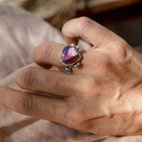 The Lover's Ring in Pink Dahlia (Size 7)