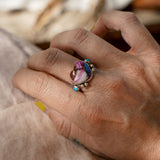 The Lover's Ring in Pink Dahlia (Size 9)