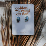 Stud Earrings in Golden Hills Turquoise