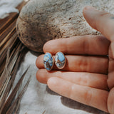 Stud Earrings in Golden Hills Turquoise