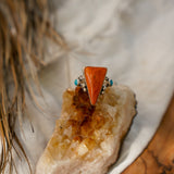 Spiny Oyster & Lone Mtn Turquoise Ring (Size 7)