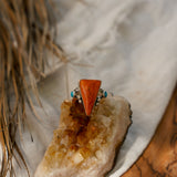 Spiny Oyster & Lone Mtn Turquoise Ring (Size 7)