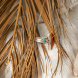 Spiny Oyster & Lone Mtn Turquoise Ring (Size 7)