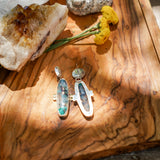 Earrings in Confetti Chrysocolla