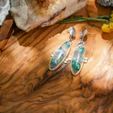 Earrings in Confetti Chrysocolla