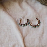 Turquoise Hoops