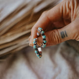 Turquoise Hoops