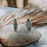 Statement Cuff in Royston Ribbon & Hubei Turquoise (*size small*)