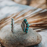 Statement Cuff in Royston Ribbon & Hubei Turquoise (*size small*)