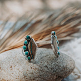 Statement Cuff in Royston Ribbon & Hubei Turquoise (*size small*)