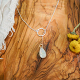 Dainty Lariat in Moonstone