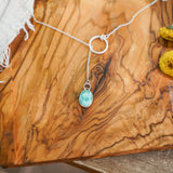 Dainty Lariat in Whitewater Turquoise