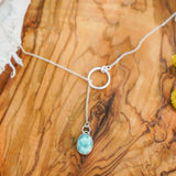 Dainty Lariat in Whitewater Turquoise