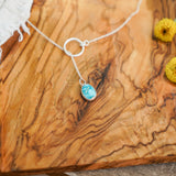 Dainty Lariat in Whitewater Turquoise