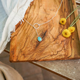 Dainty Lariat in Whitewater Turquoise