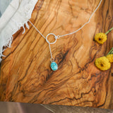 Dainty Lariat in Whitewater Turquoise