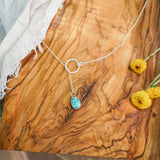 Dainty Lariat in Whitewater Turquoise