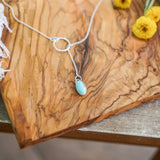 Dainty Lariat in Whitewater Turquoise