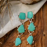 Drip Earrings in Tyrone Turquoise